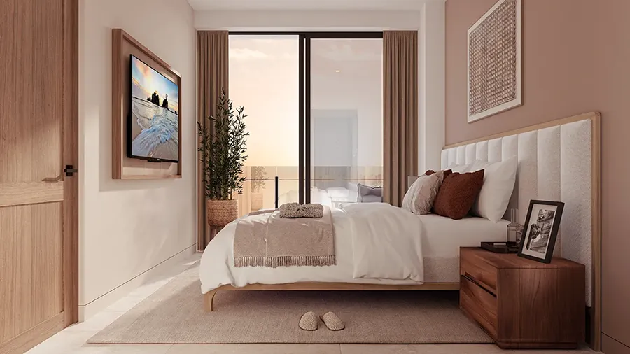 Azure master bedroom